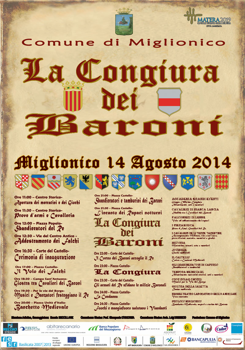 congiura 2014 manifesto